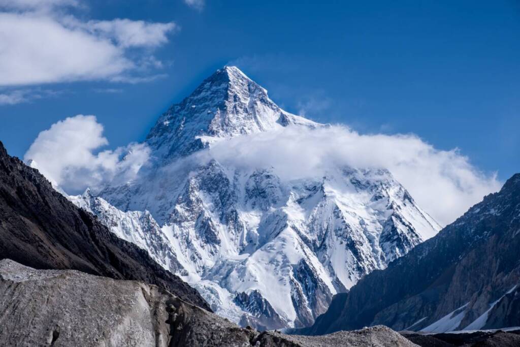 Vue sur le K2, au Pakistan