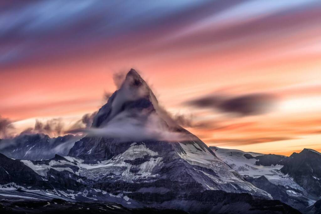 Vue sur le Cervin en Suisse 