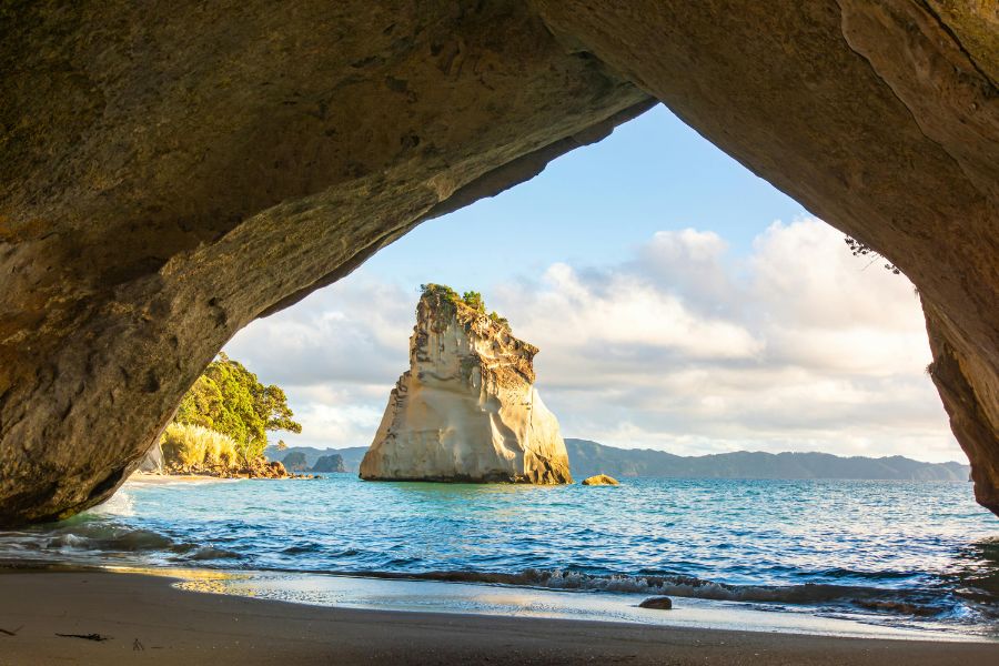 Une plage en Nouvelle-Zélande