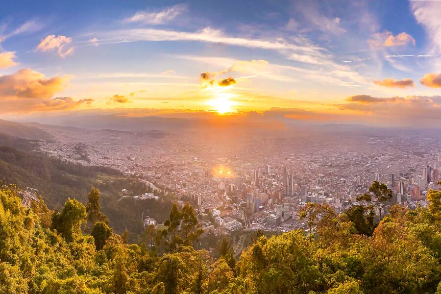 Sunset sur Bogotá