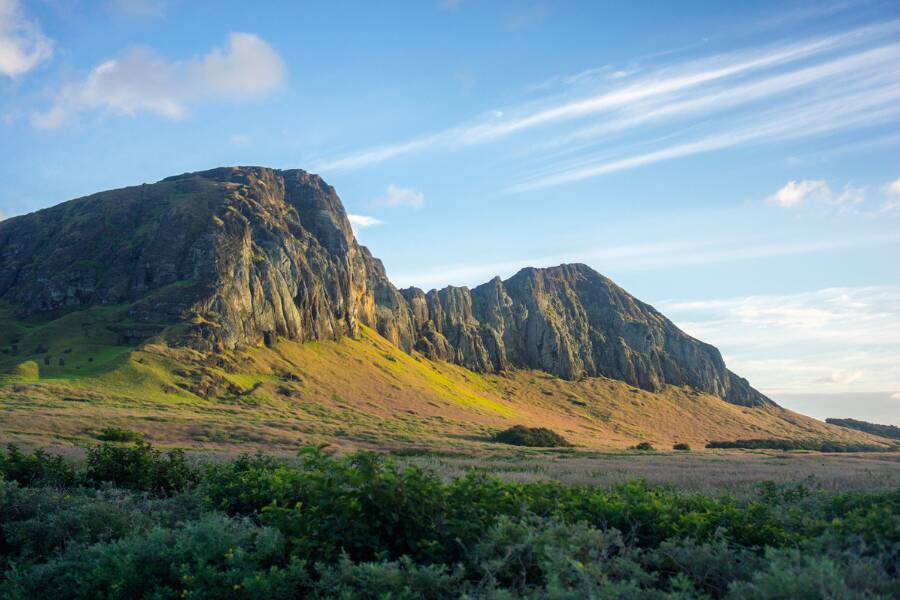 Le volcan Rano Raraku