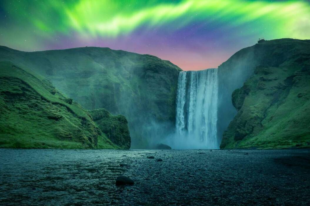 Aurores boréales en Islande