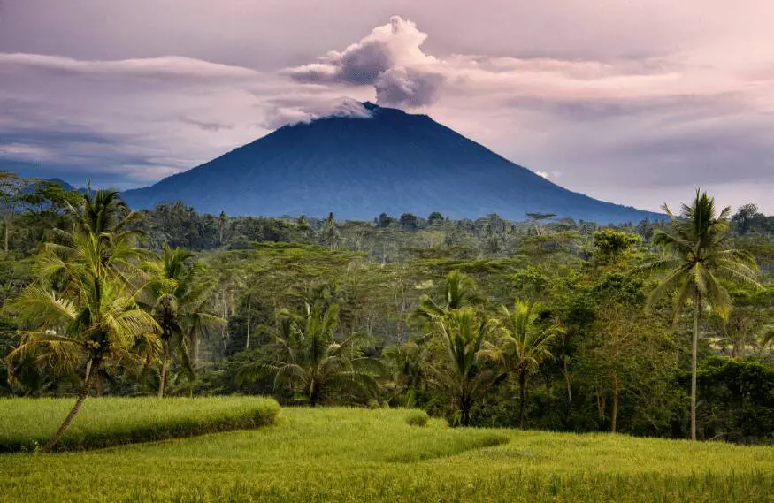 Le volcan Agung