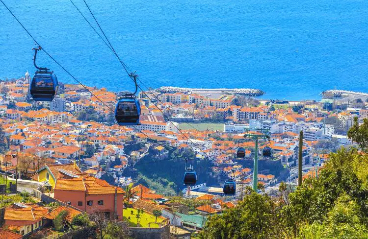 Téléphérique de Funchal, île de Madère