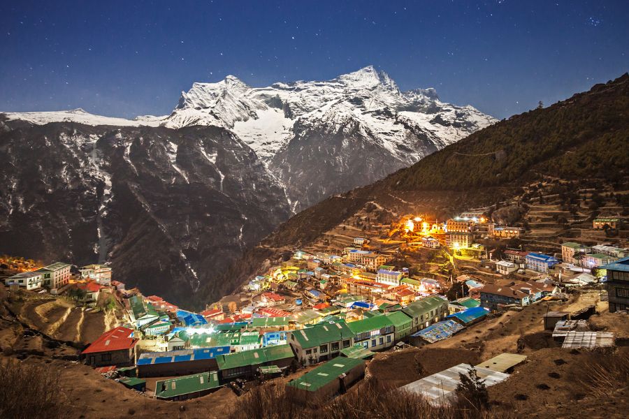 Village de Namche Bazar au Népal