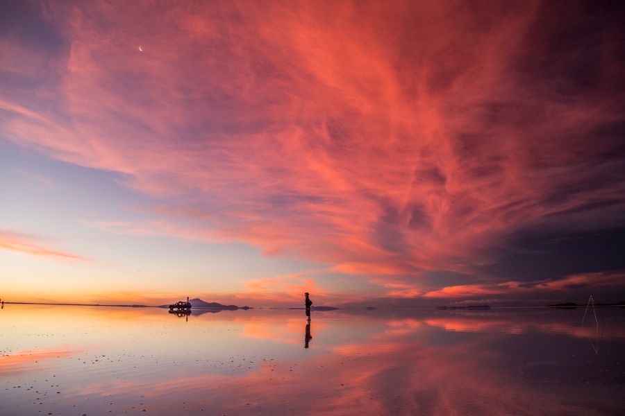 Vue incroyable au Salar d’Uyuni