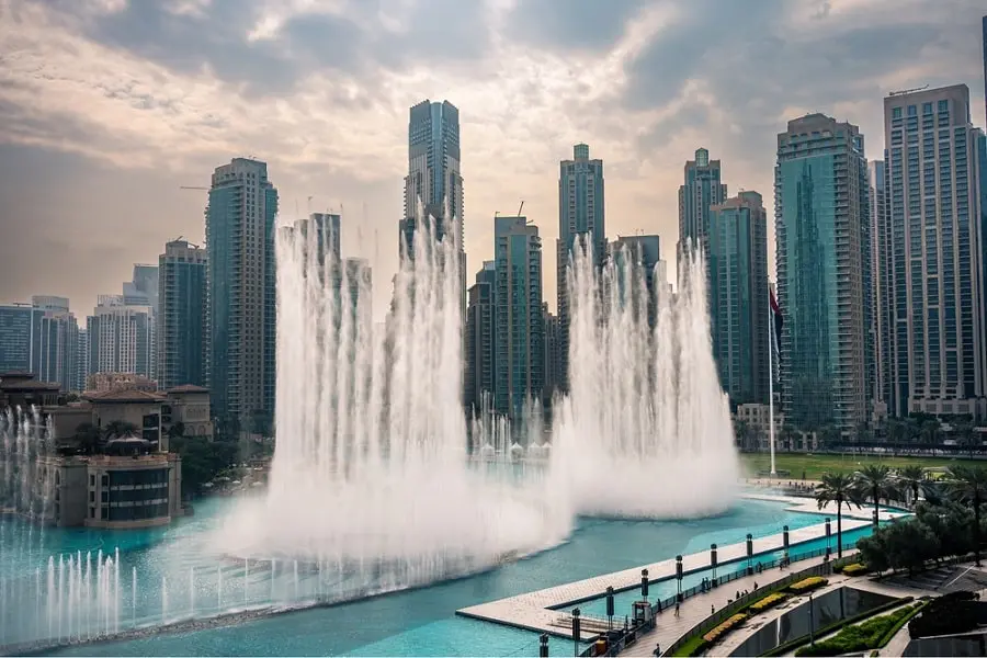 La célèbre Fontaine de Dubaï