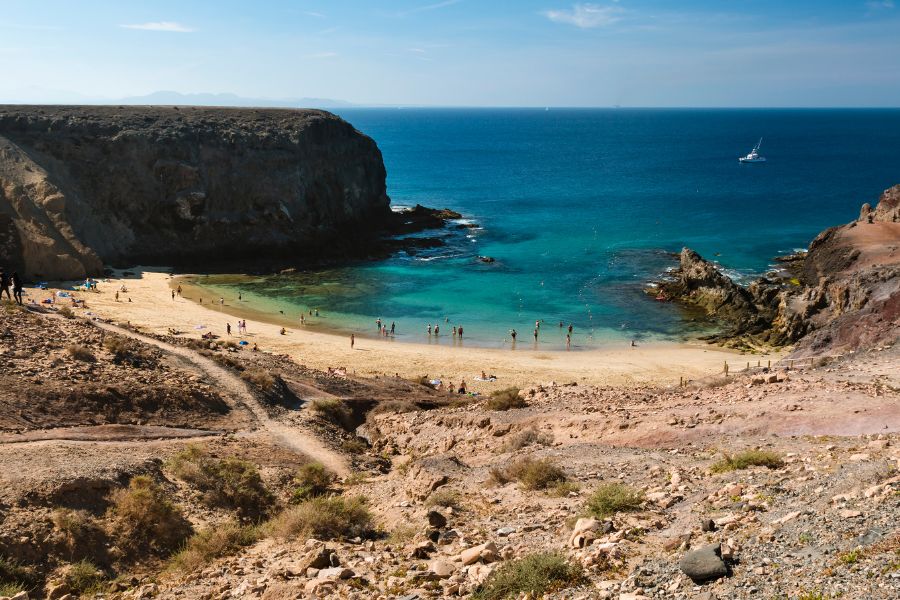 Plage de Papagayo à Lanzarote