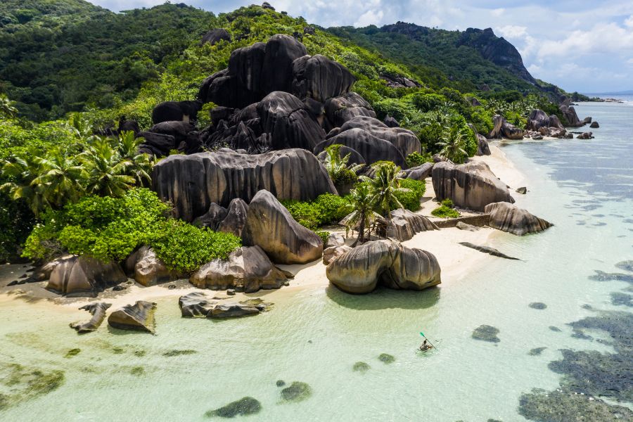 La Digue aux Seychelles