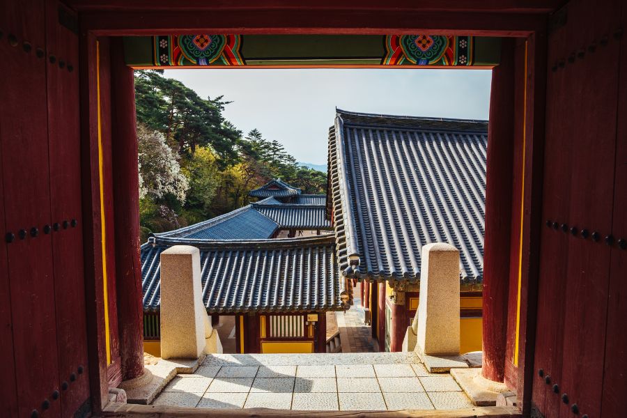 Le magnifique temple de Bulguksa