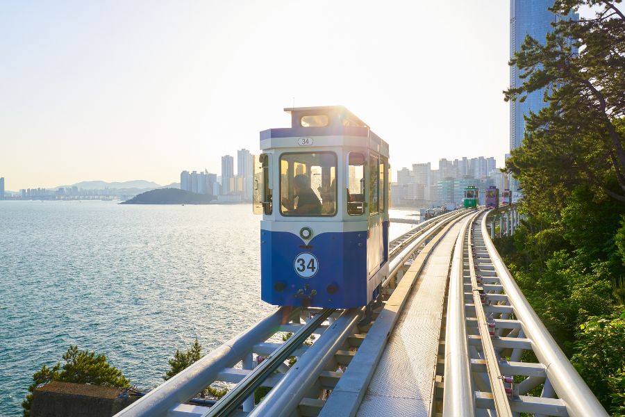 Le train capsule de Busan