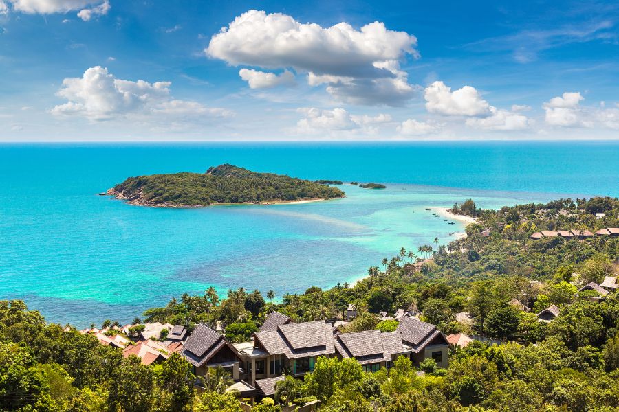 Vue aérienne de Koh Samui