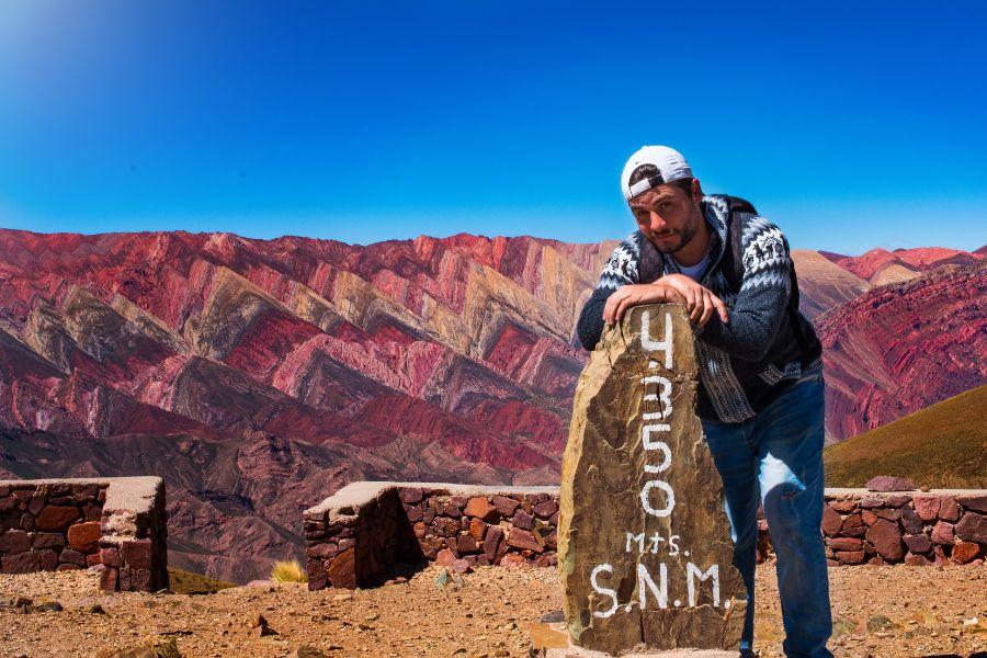 Vue sur le Hornocal, Jujuy, Argentine