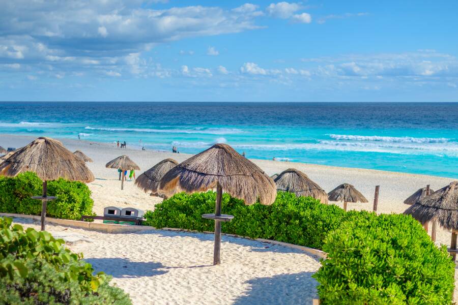 Une plage de Mexico