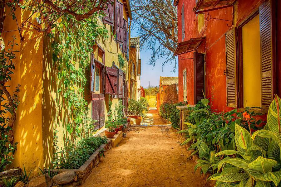 Rue sur l’île de Gorée