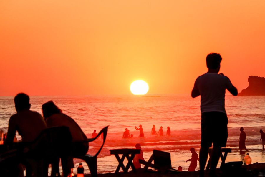 Coucher de soleil, Puerto Escondido, Oaxaca