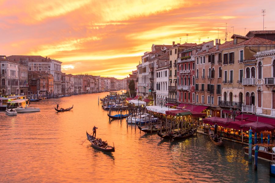 Venise au coucher du soleil