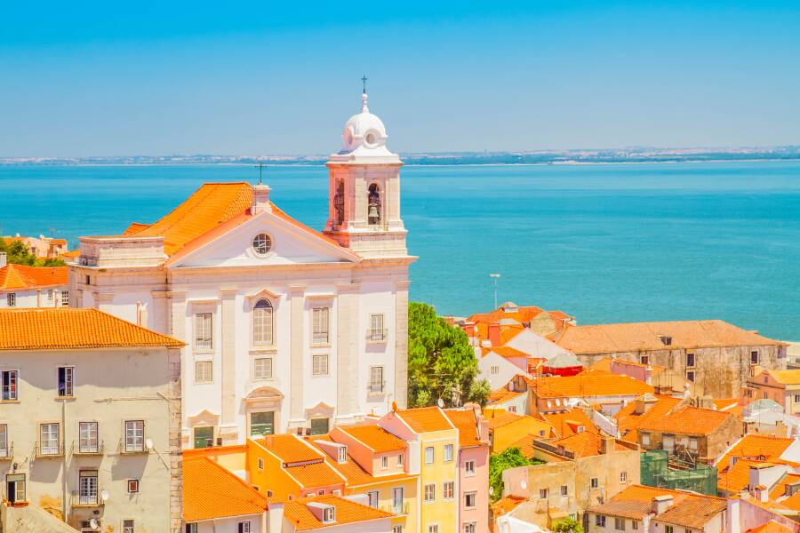 Vue sur le quartier de l'Alfama, Lisbonne