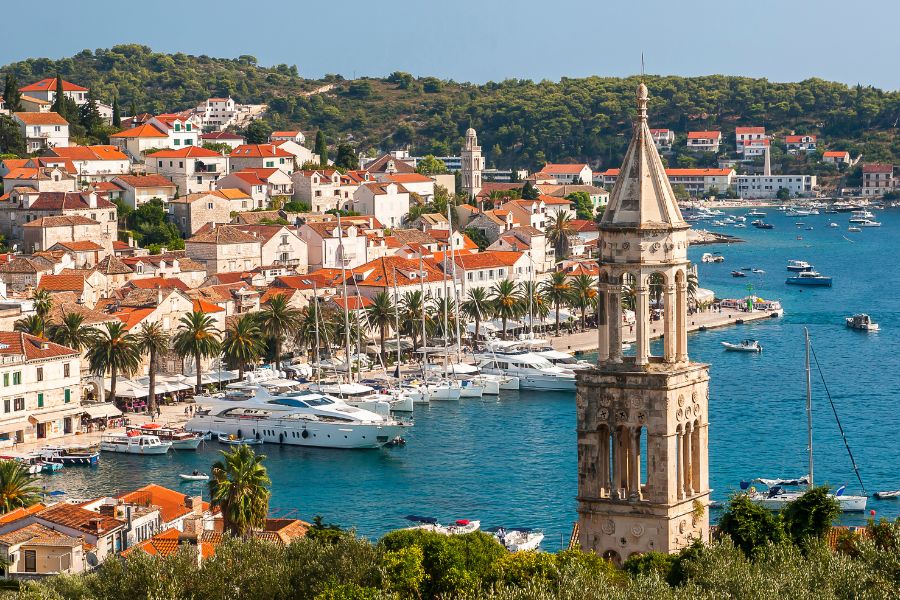 Port de Hvar, Croatie